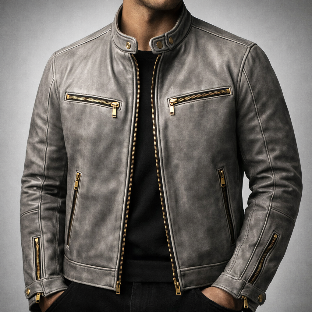 Henley Vintage Leather Jacket