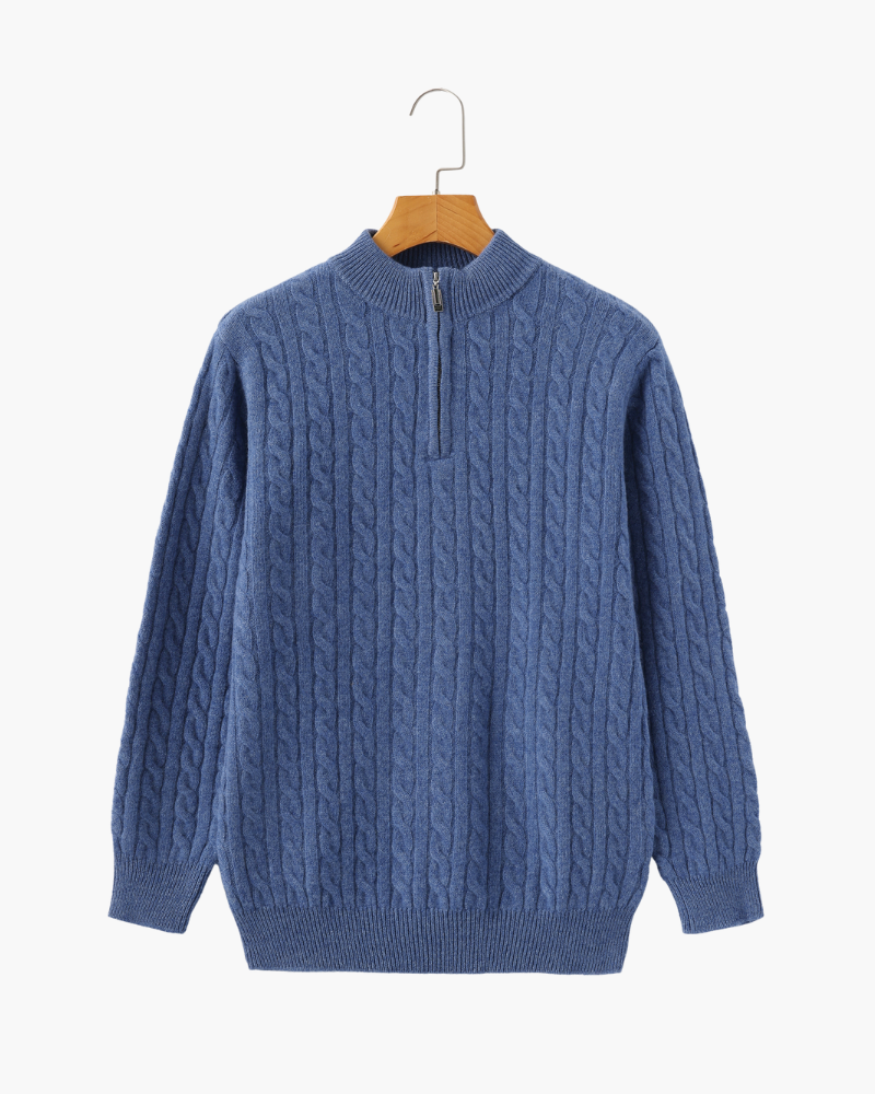 Ciedera Cashmere Woven Half Zip