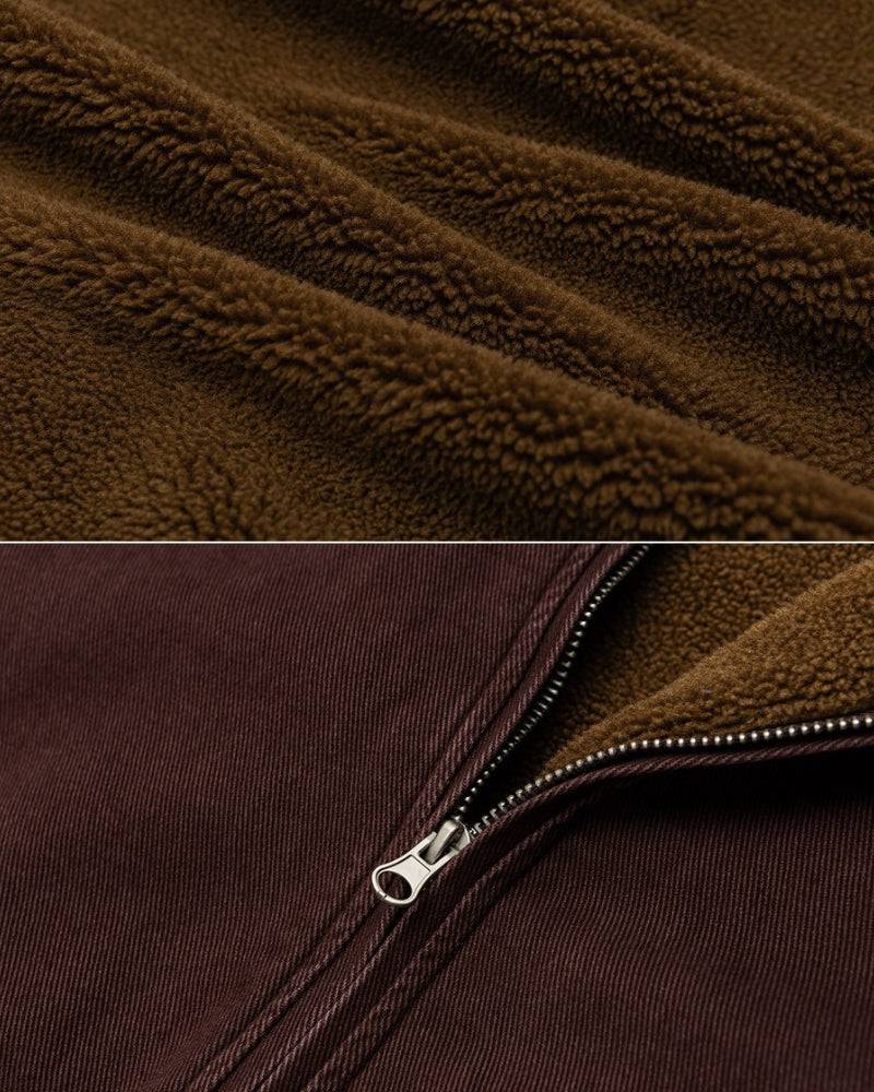 Milan Sherpa‑Lined Bomber Jacket