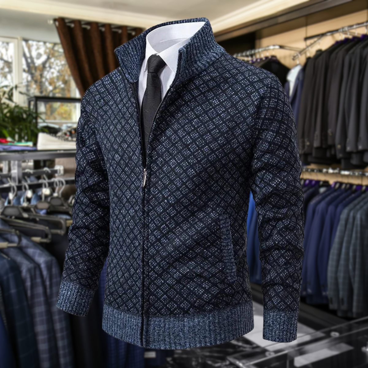 Ciedera Knitted Zip Cardigan