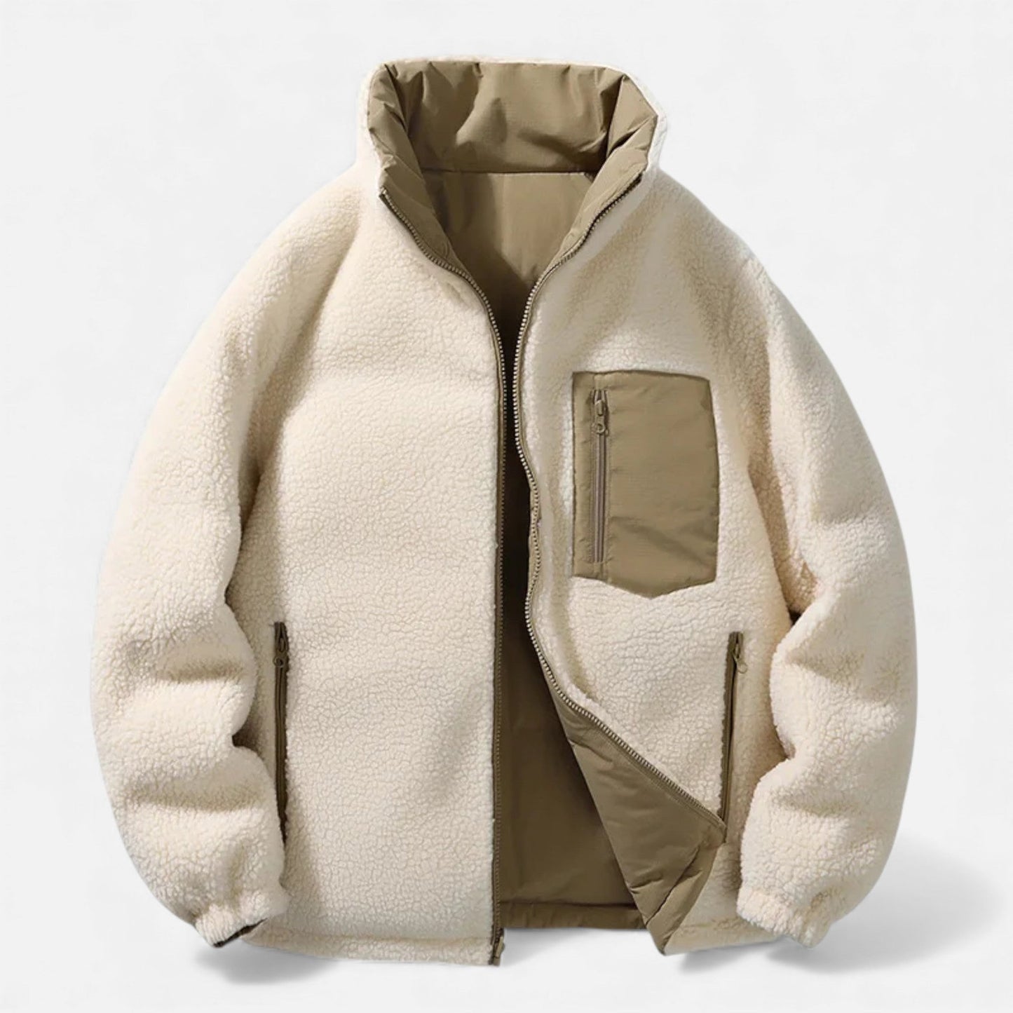 Ciedera Reversible Sherpa-Lined Puffer Jacket