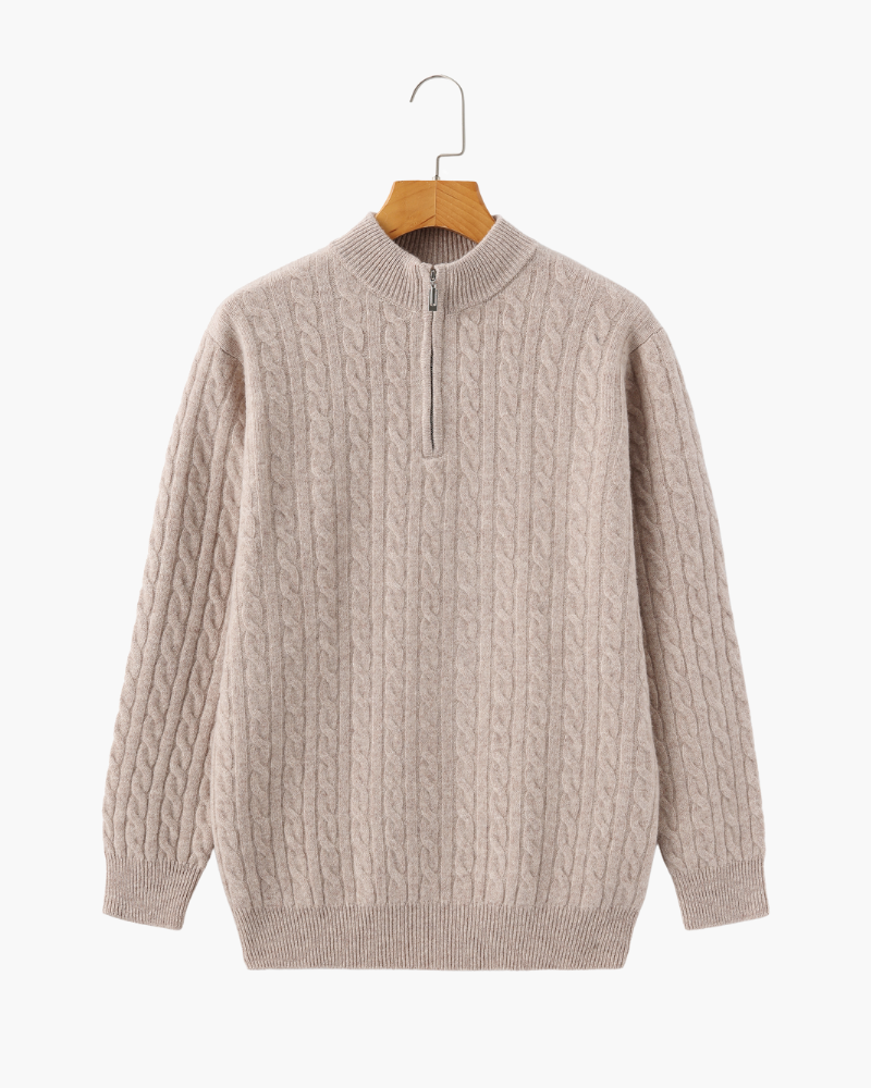 Ciedera Cashmere Woven Half Zip