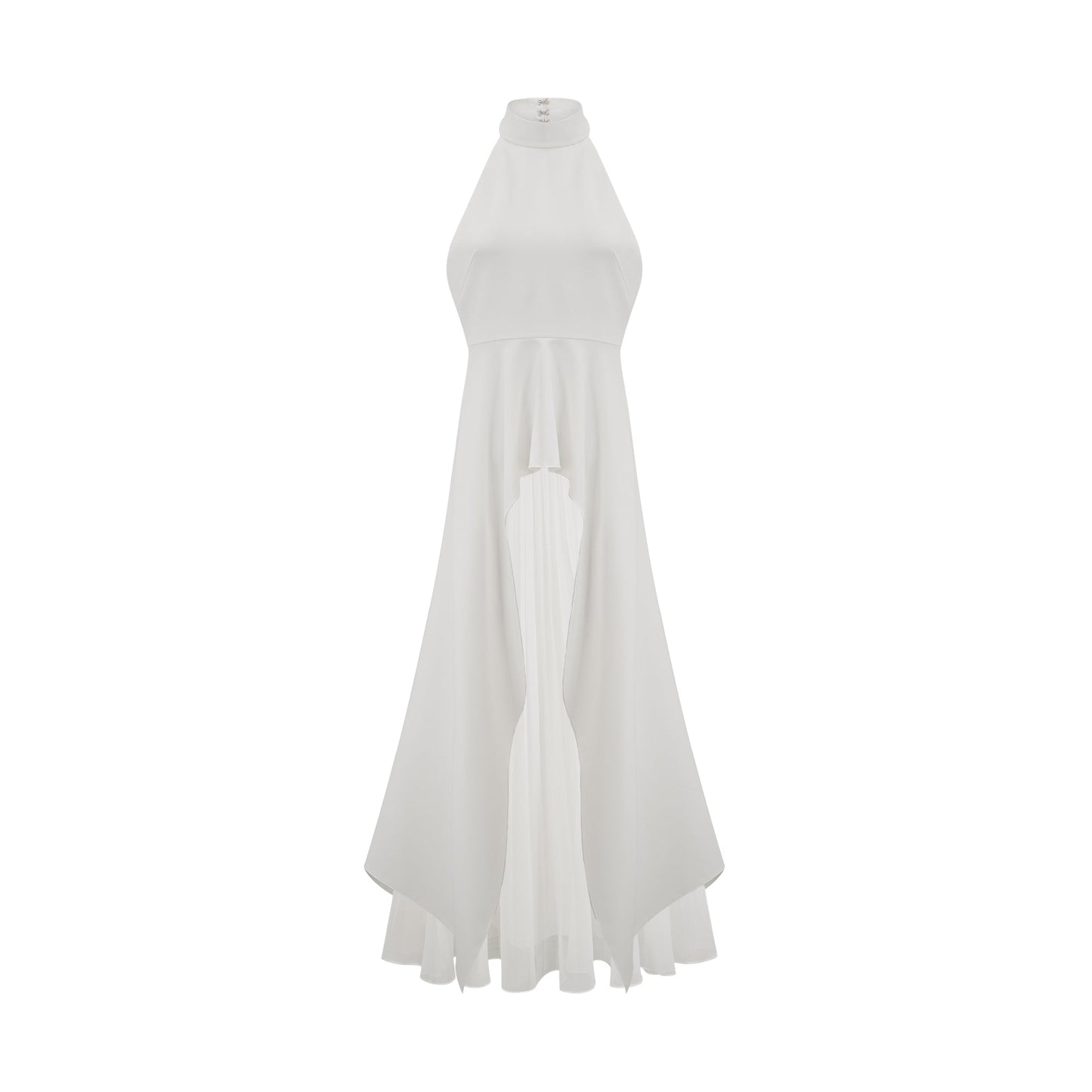 Ciedera Halterneck Layered Maxi Dress