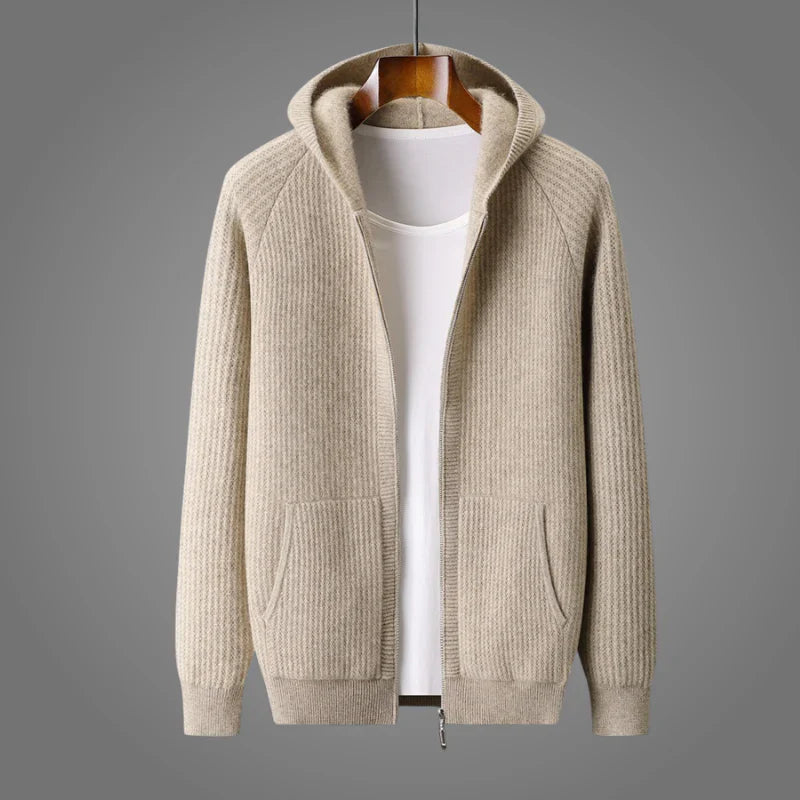 Ciedera Ribbed Zip Hoodie