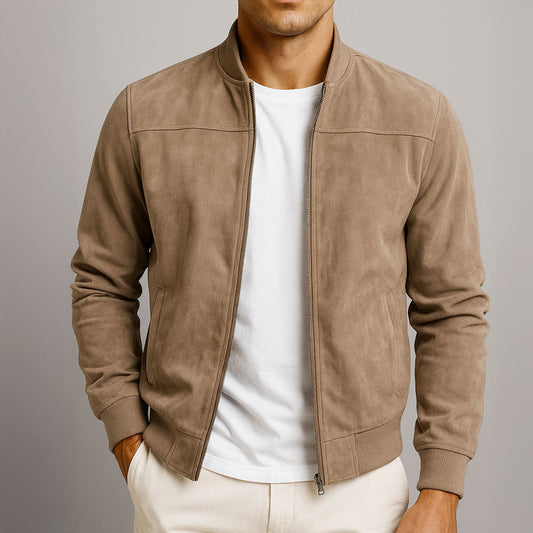 Ciedera Suede Bomber Jacket