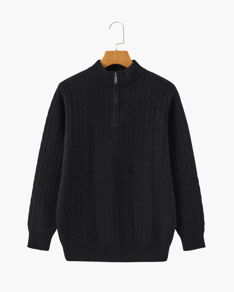 Ciedera Cashmere Woven Half Zip