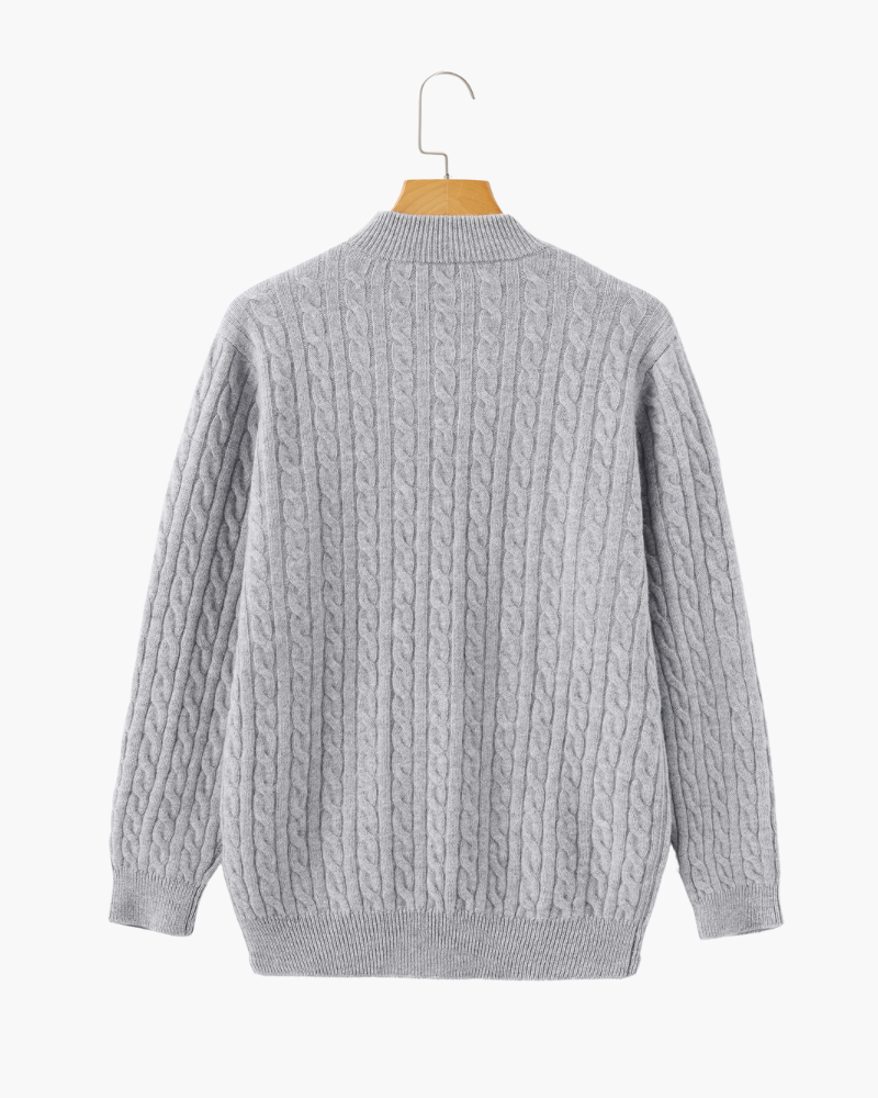 Ciedera Cashmere Woven Half Zip