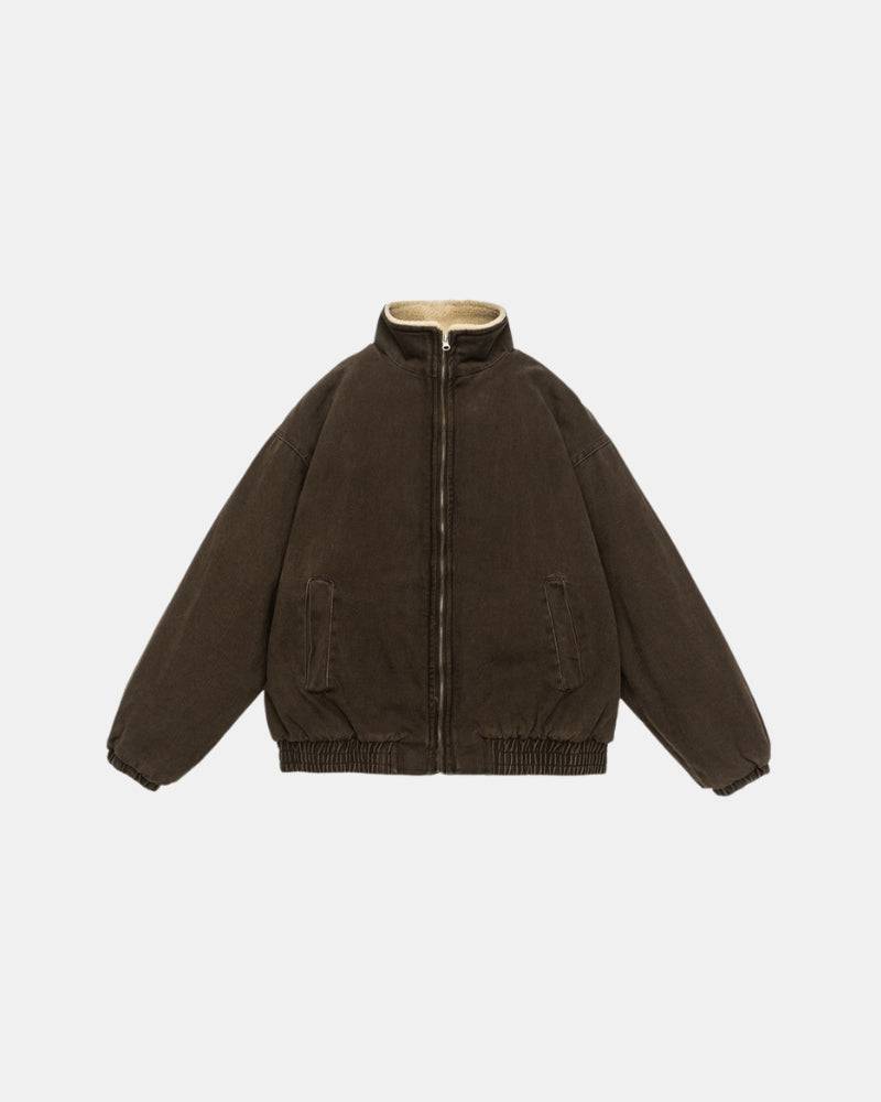 Milan Sherpa‑Lined Bomber Jacket