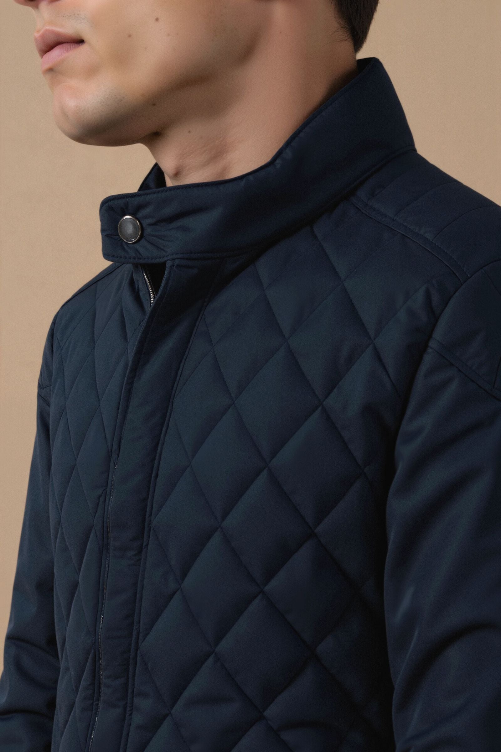 Ciedera Premium Classic Quilted Jacket Navy