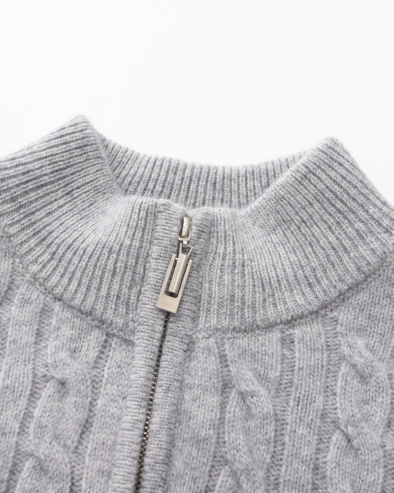 Ciedera Cashmere Woven Half Zip
