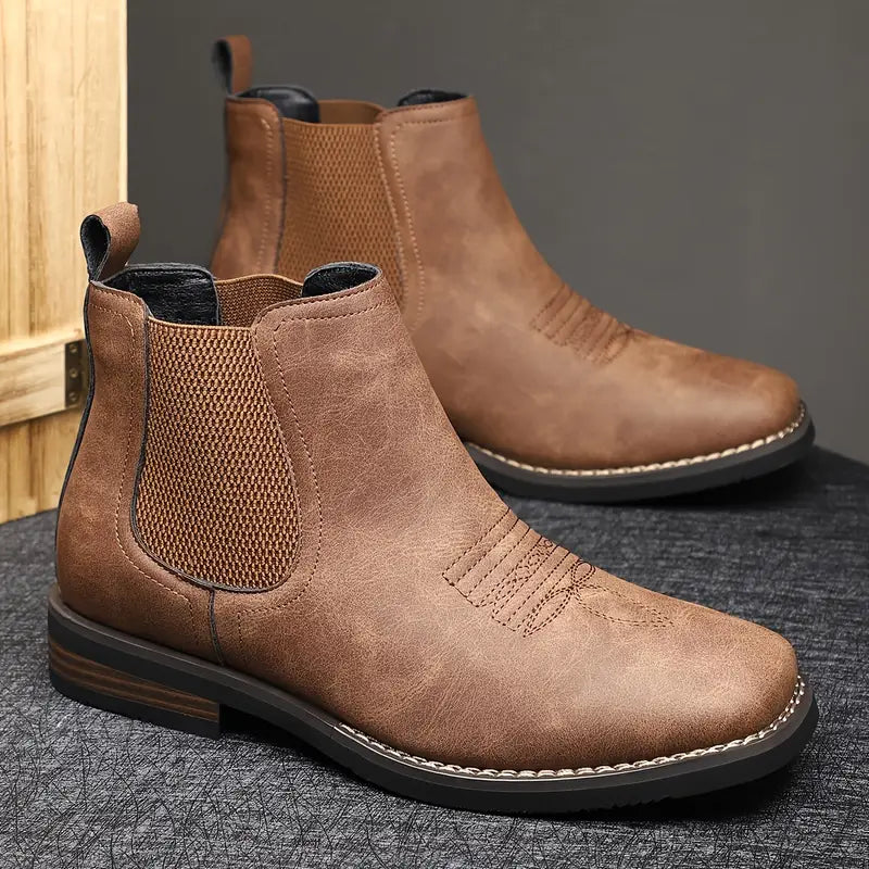 Ciedera Classic Leather Chelsea Boots