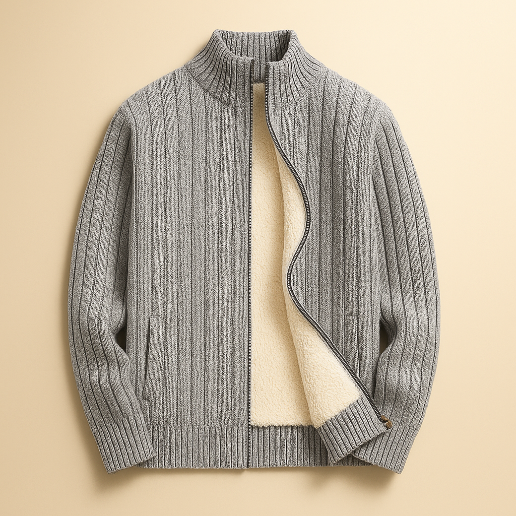 Ciedera Cashmere Zip Cardigan