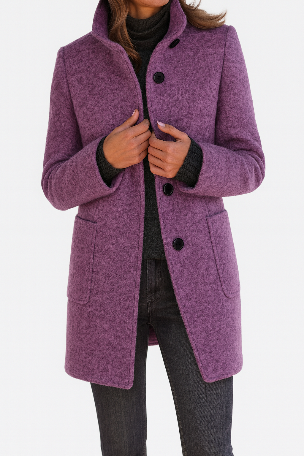 Ciedera Wool-Blend Coat