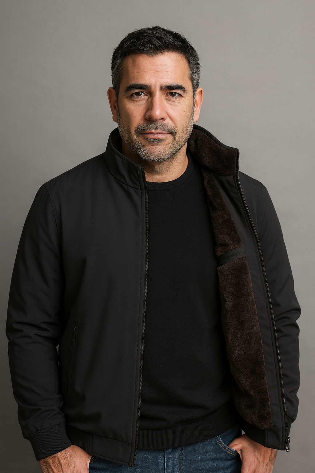 Ciedera Shearling-Lined Jacket