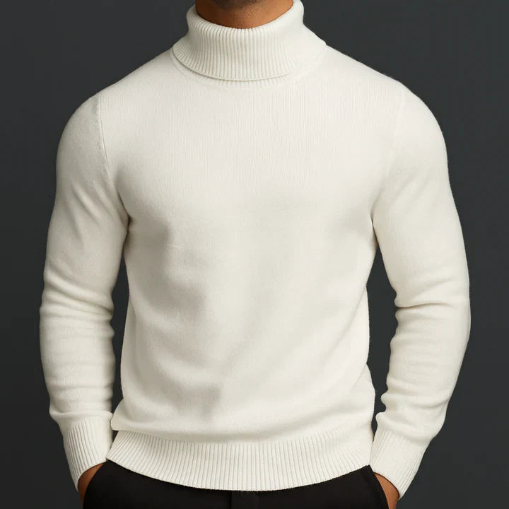 Classic Ribbed Turtleneck Sweater