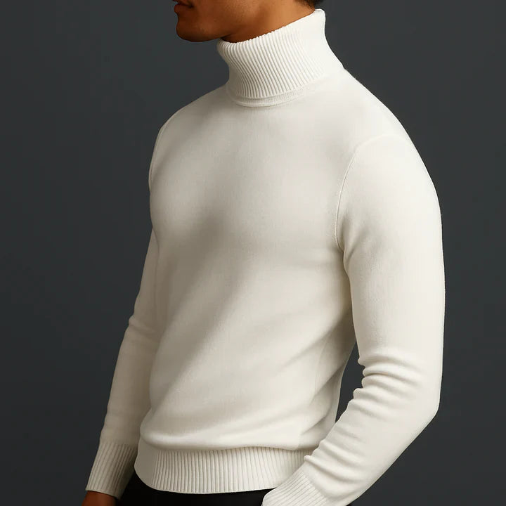 Classic Ribbed Turtleneck Sweater