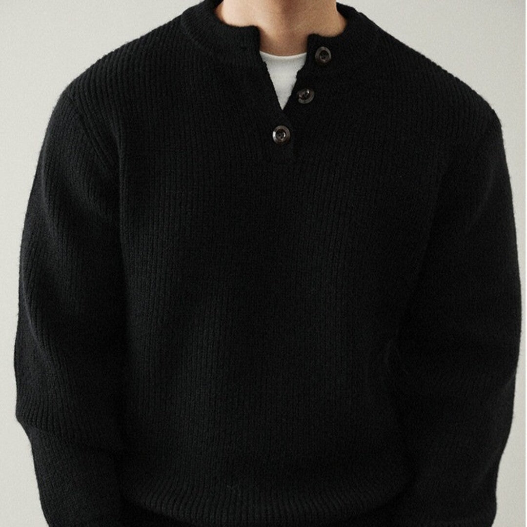 Ravello Ribbed Henley Sweater