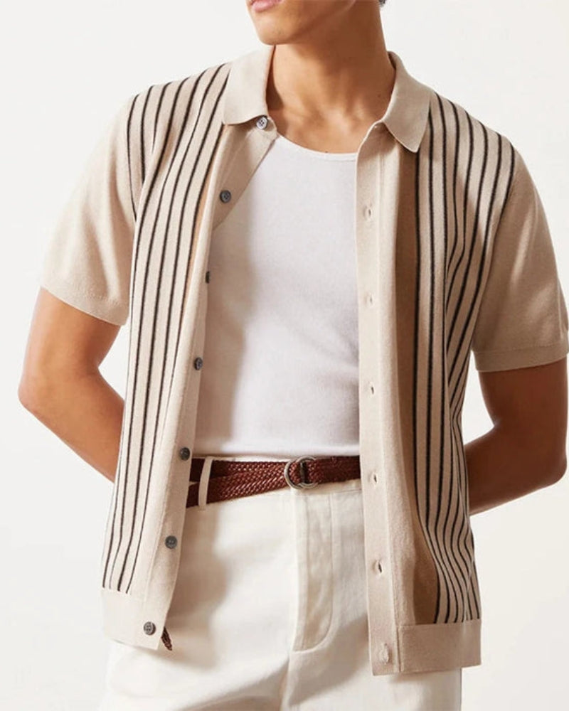 Ciedera Knit Polo Beige