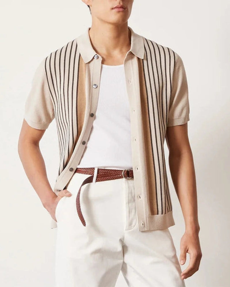 Ciedera Knit Polo Beige