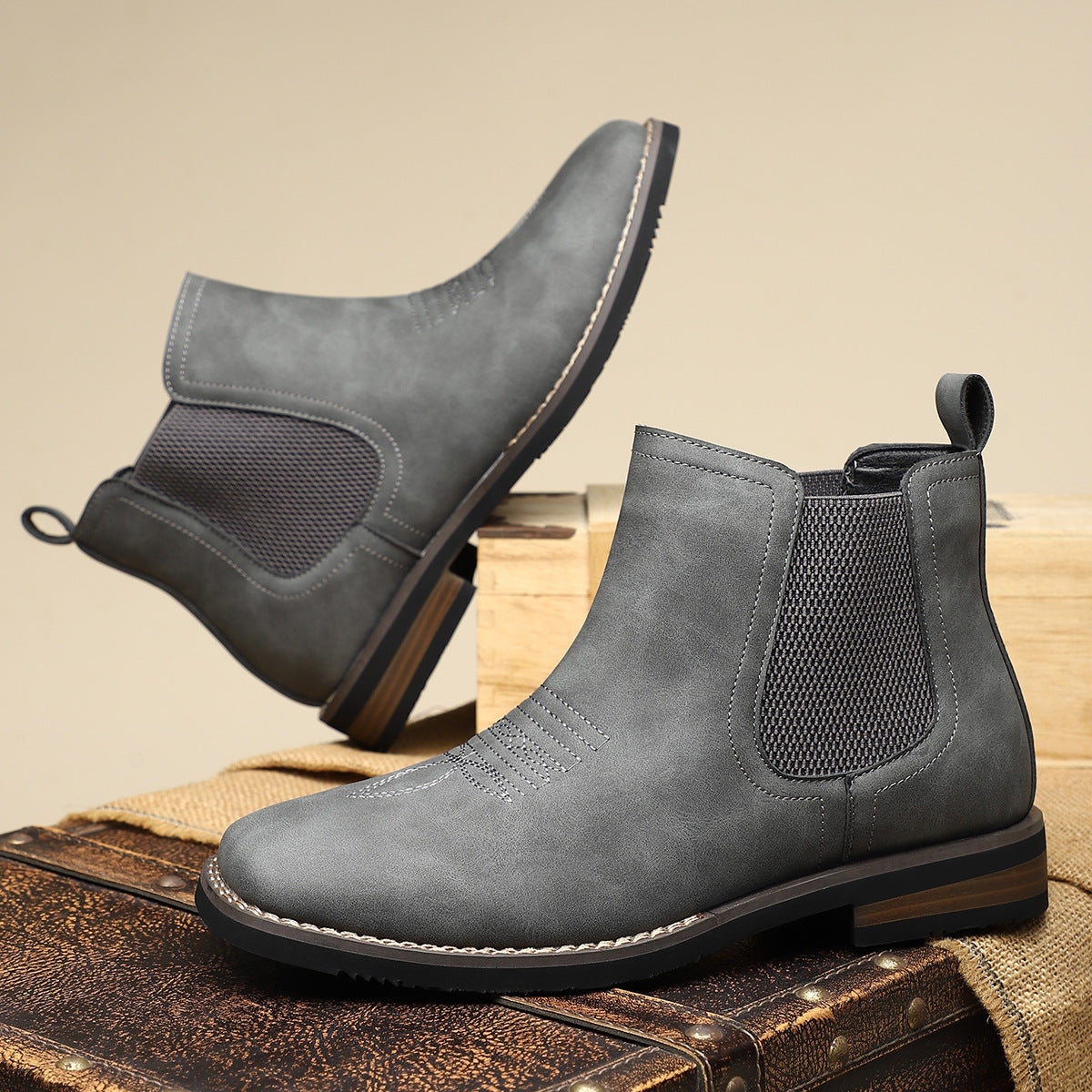 Ciedera Classic Leather Chelsea Boots