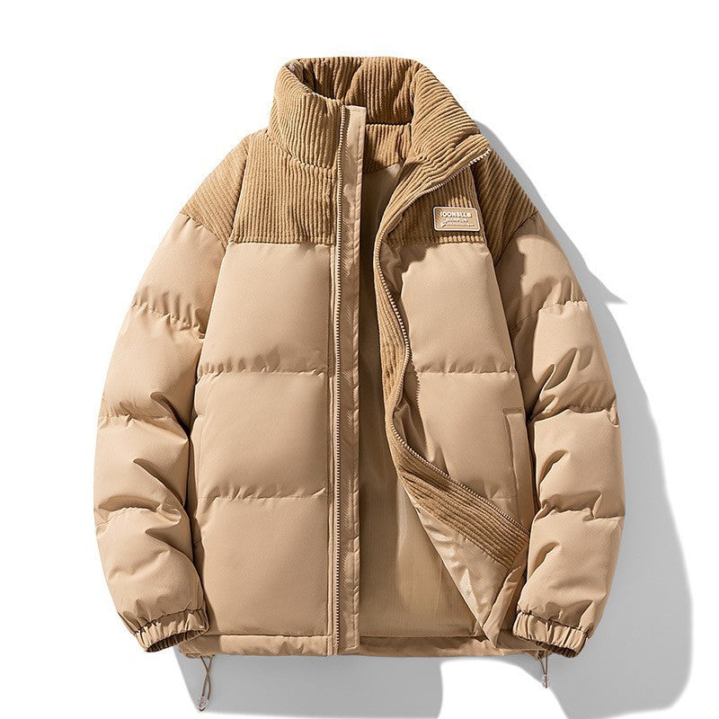 Ribbed Corduroy Puffer Jacket