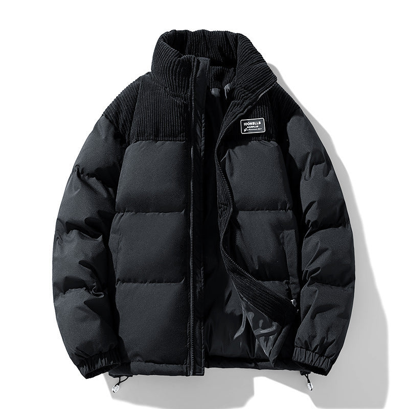 Ribbed Corduroy Puffer Jacket