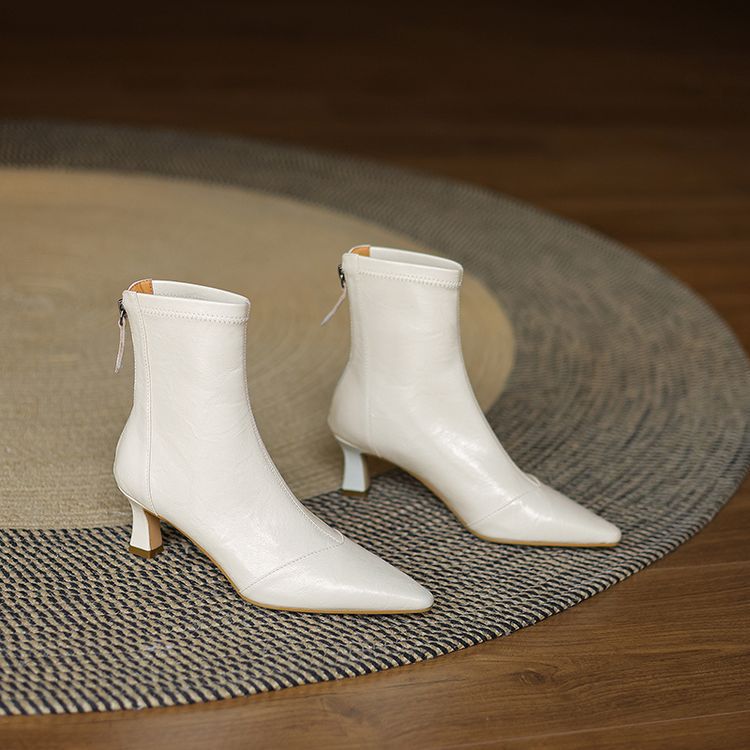 Orella Leather Ankle Heels