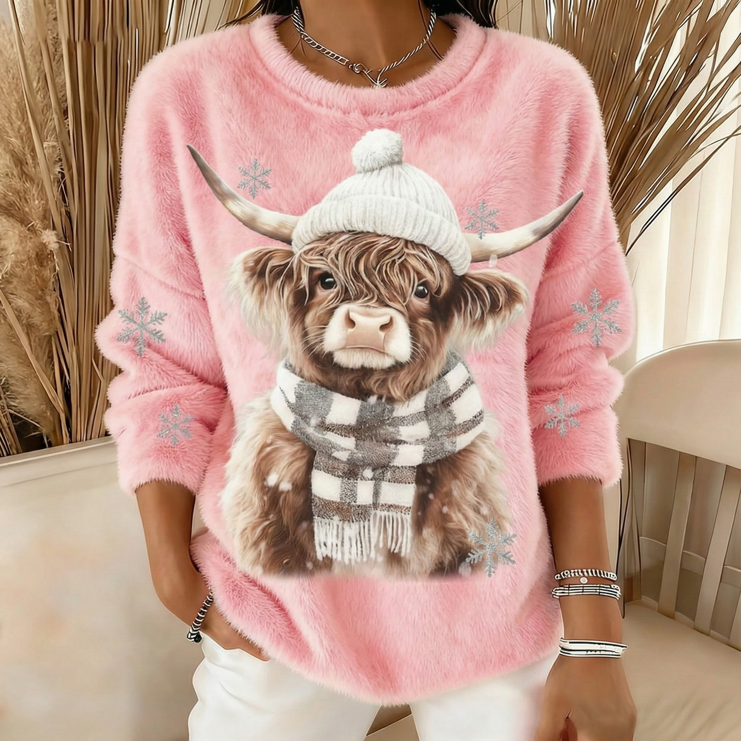 Winter Cozy Highland Sweater