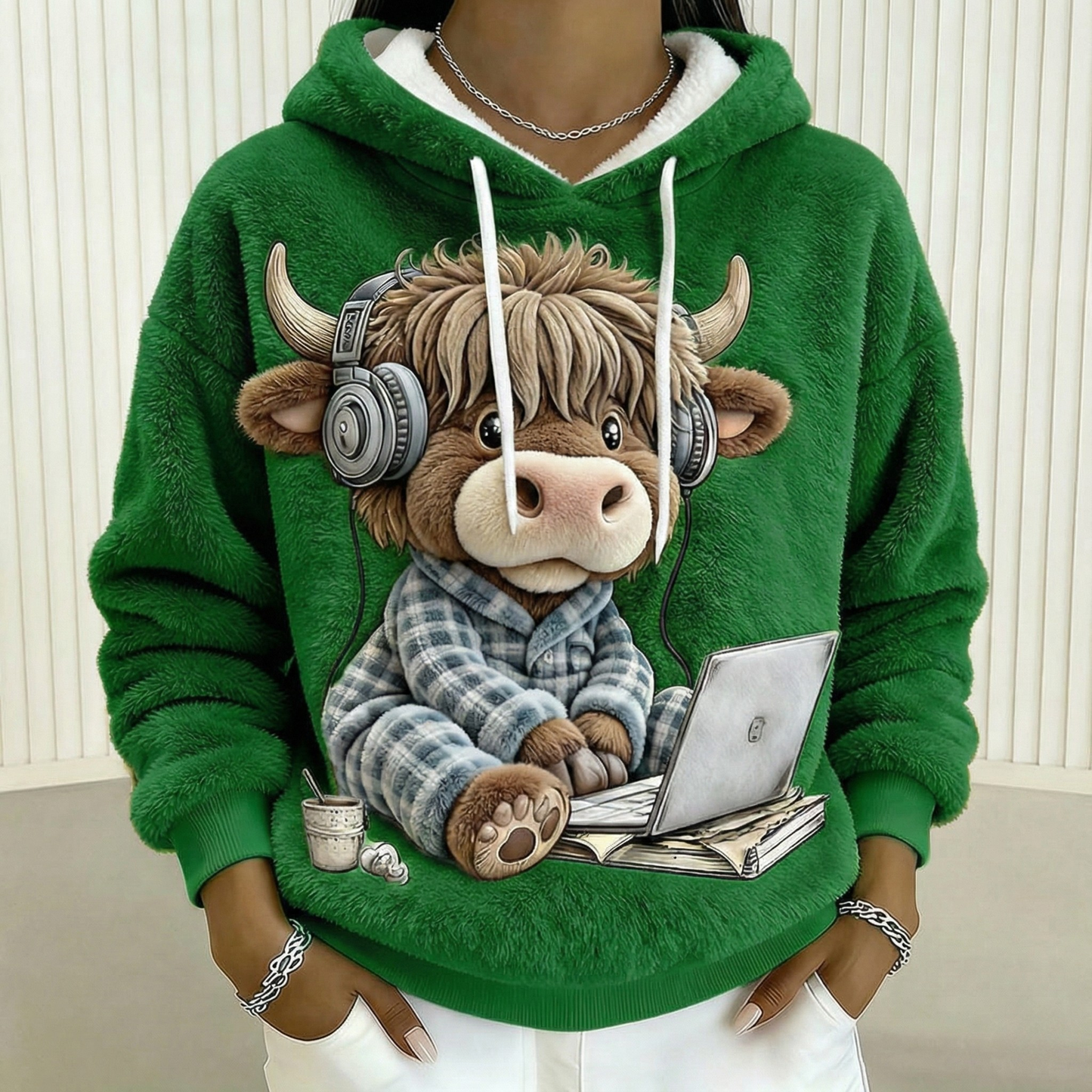 Cozy Highland Cow Hoodie