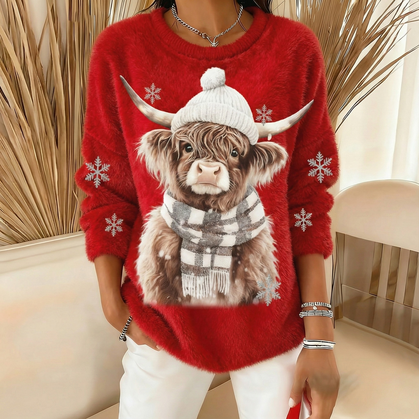 Winter Cozy Highland Sweater