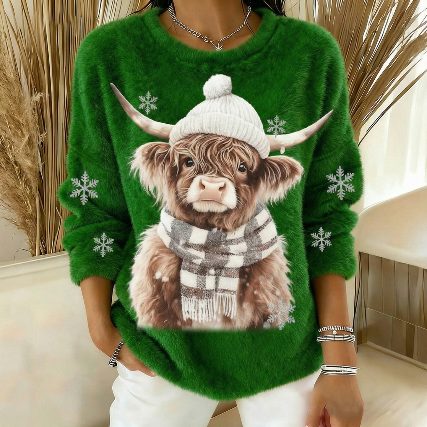 Winter Cozy Highland Sweater