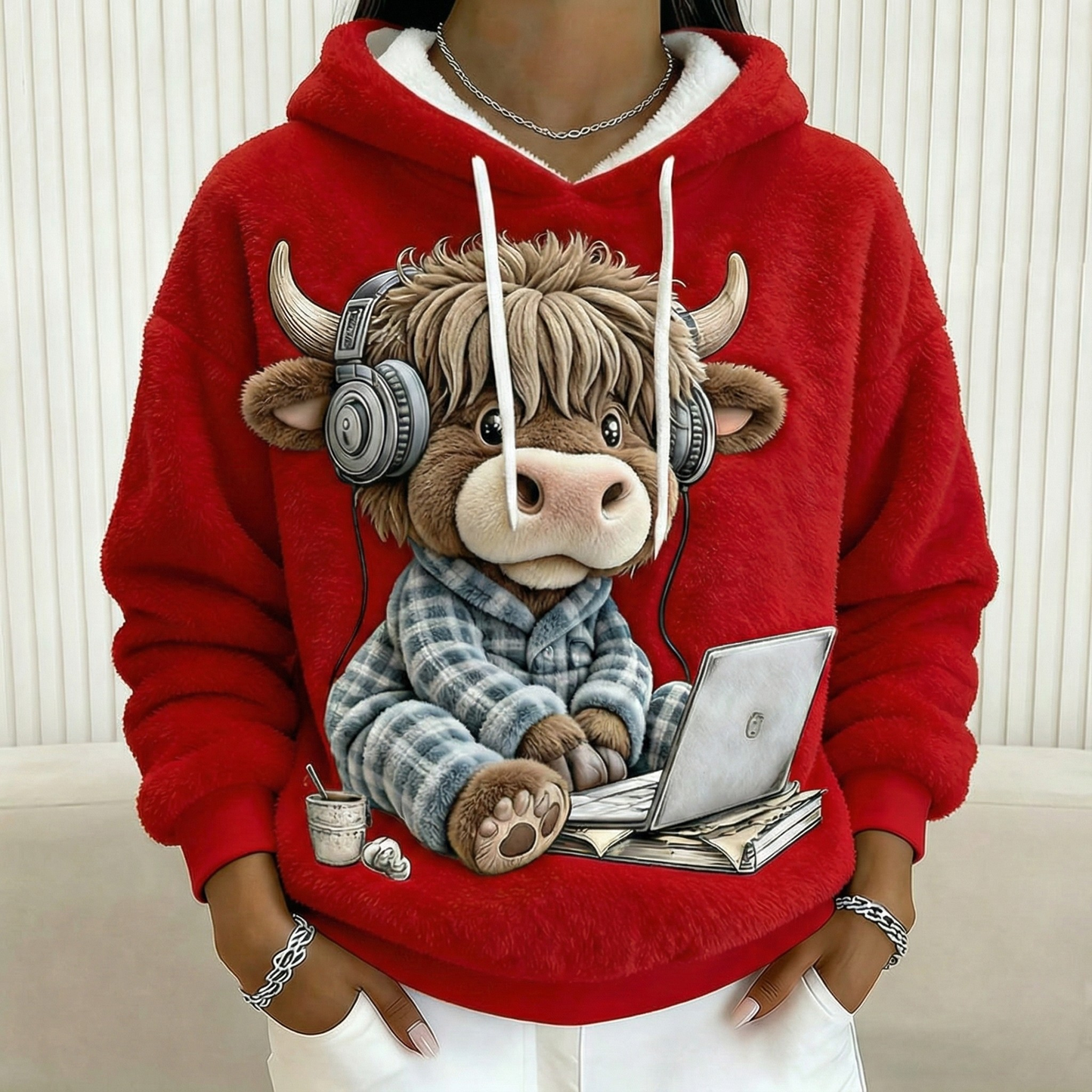 Cozy Highland Cow Hoodie