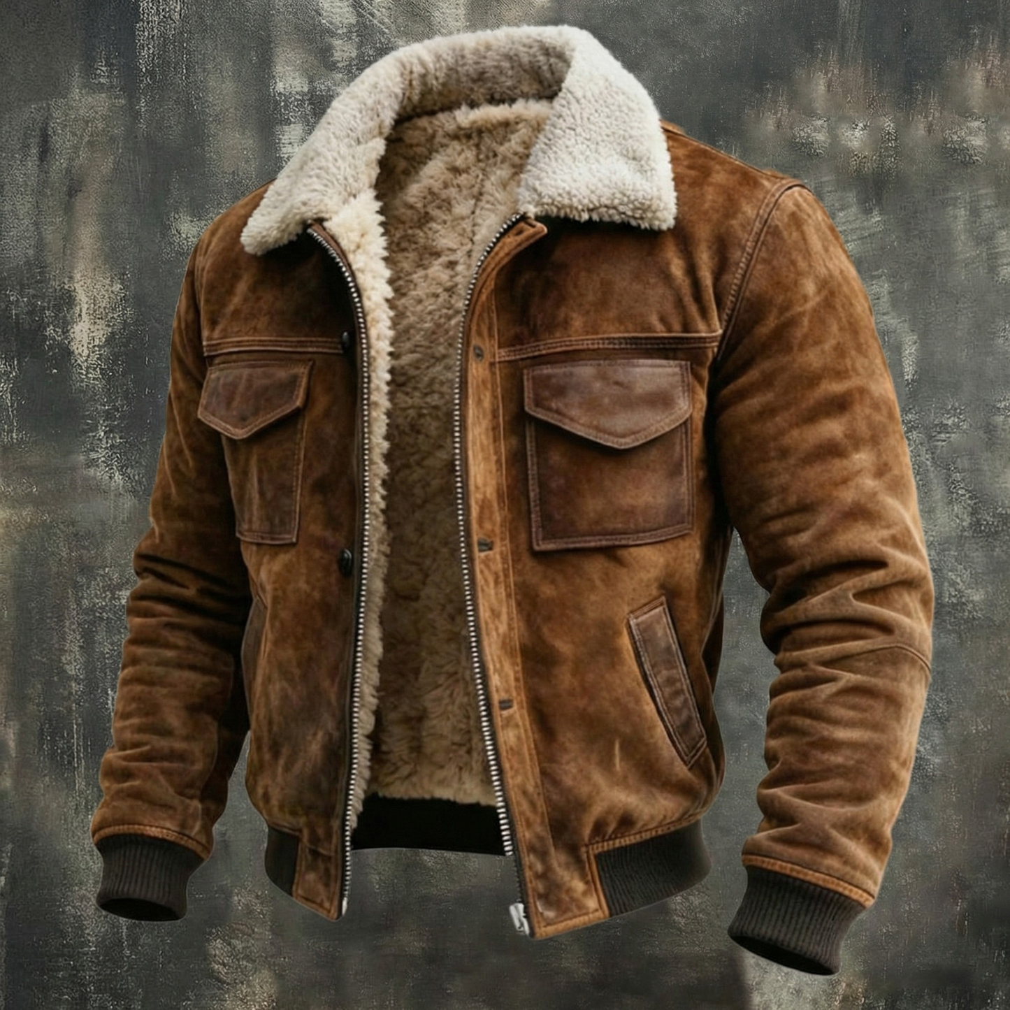 Max Sherpa-Lined Aviator Jacket