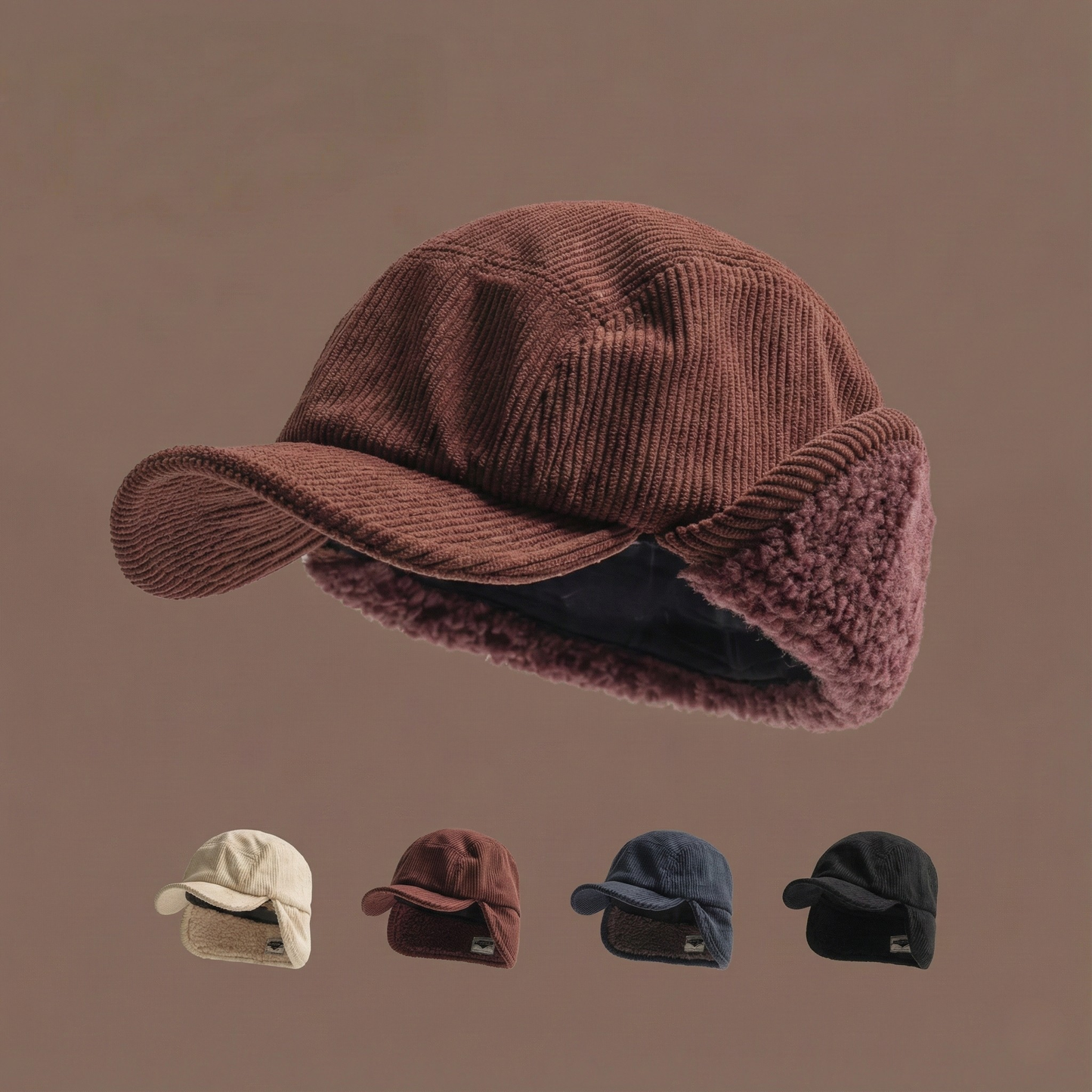 Sarno Corduroy Winter Earflap Cap