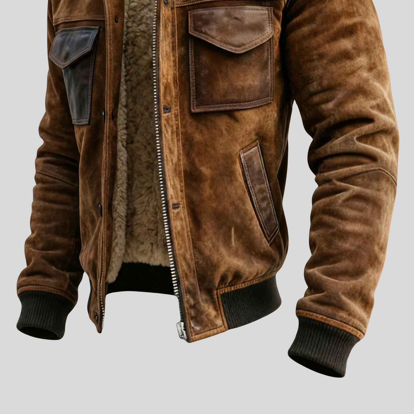 Max Sherpa-Lined Aviator Jacket