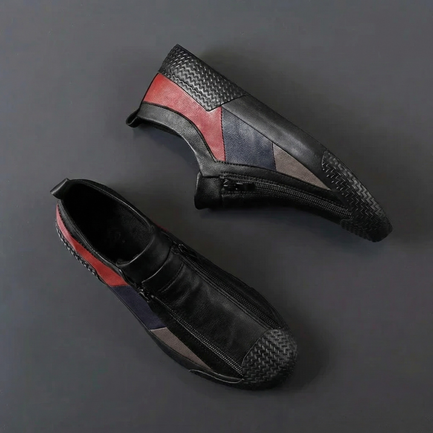 Navarro Leather Zip Sneakers
