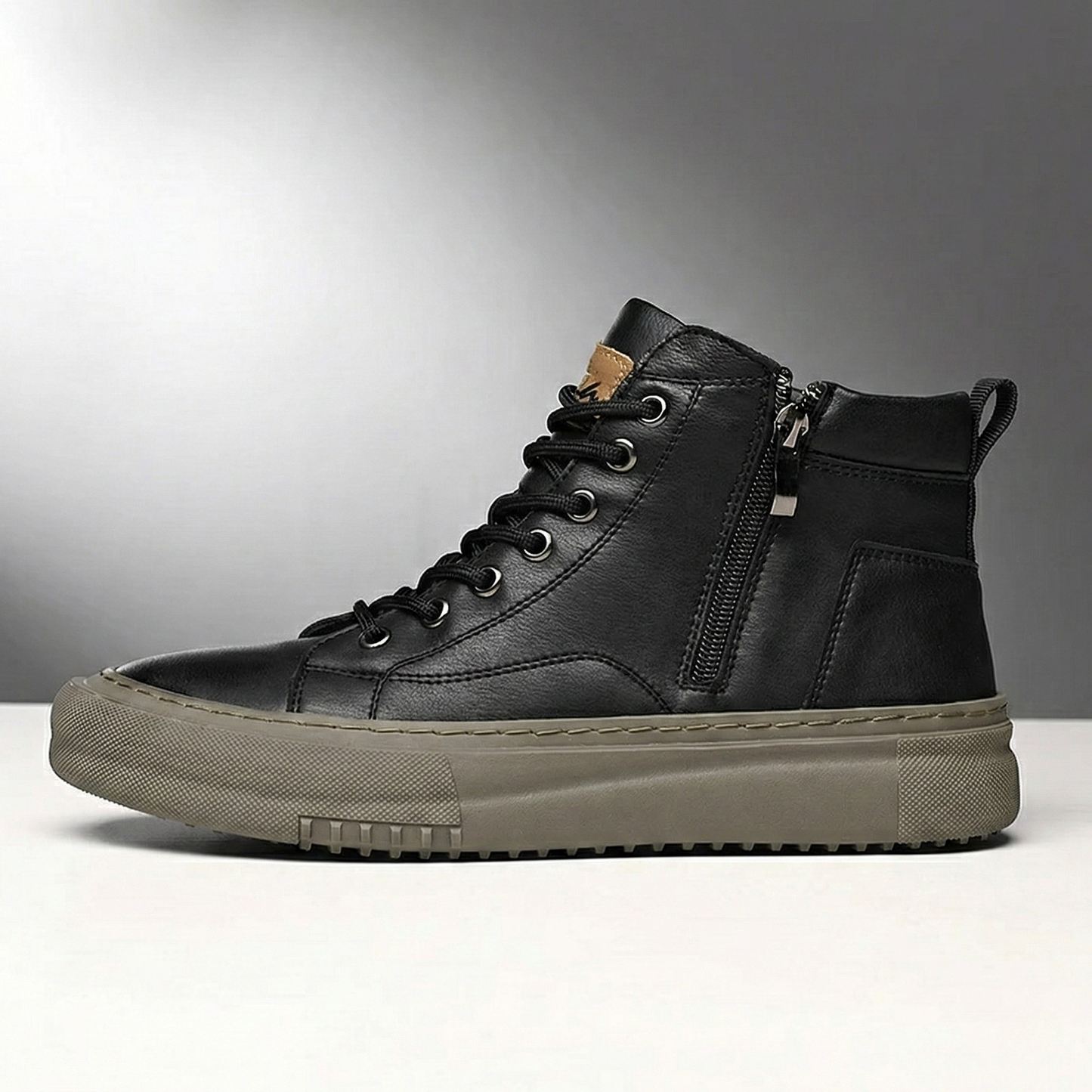 Regent Leather High-Top Sneakers