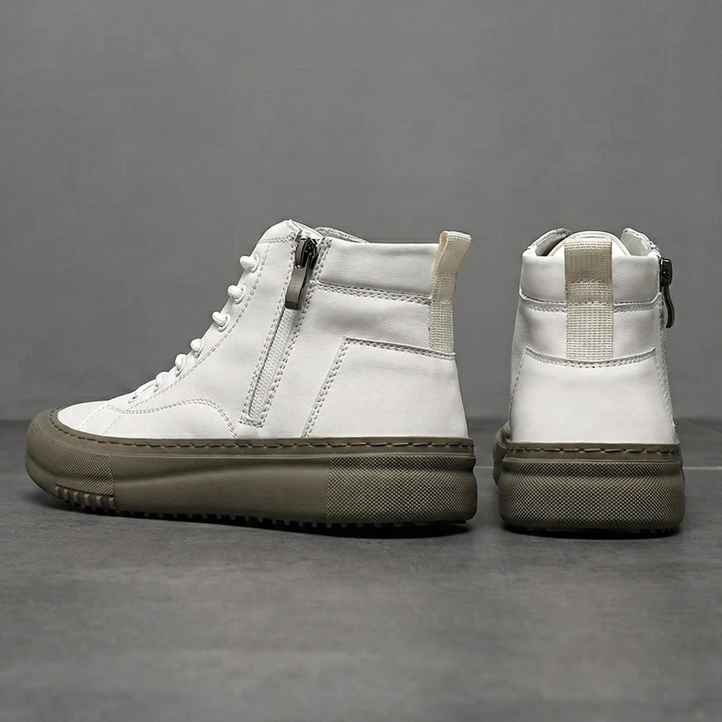 Regent Leather High-Top Sneakers