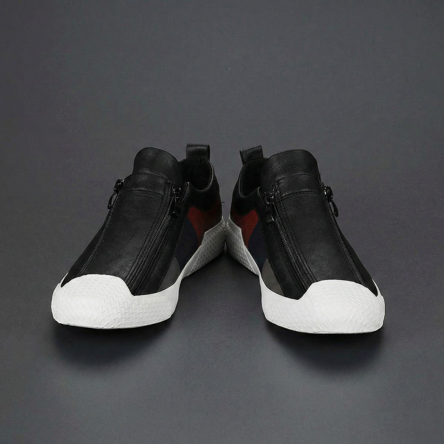 Navarro Leather Zip Sneakers