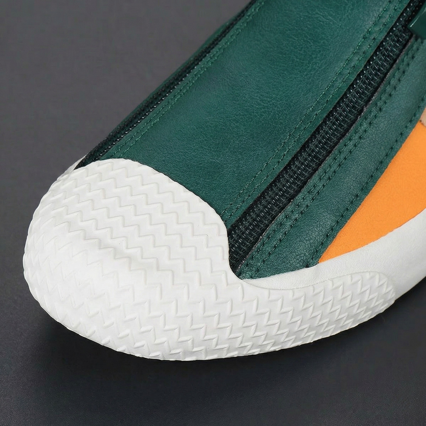 Navarro Leather Zip Sneakers