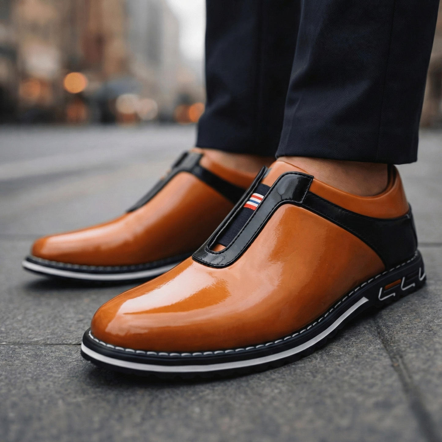 Monarch Leather Slip-On Shoes