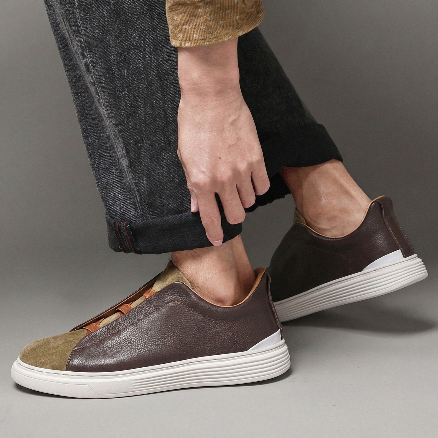 Sebastien Leather & Suede Sneakers