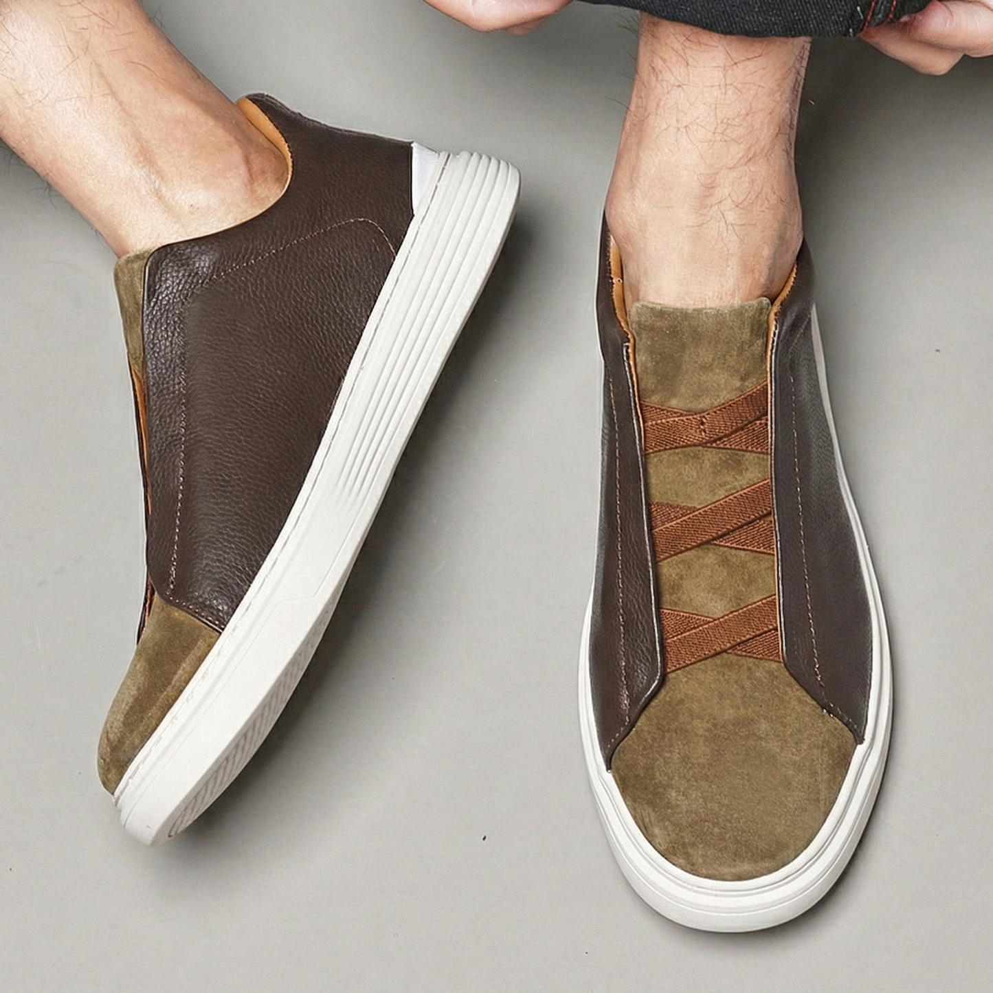 Sebastien Leather & Suede Sneakers