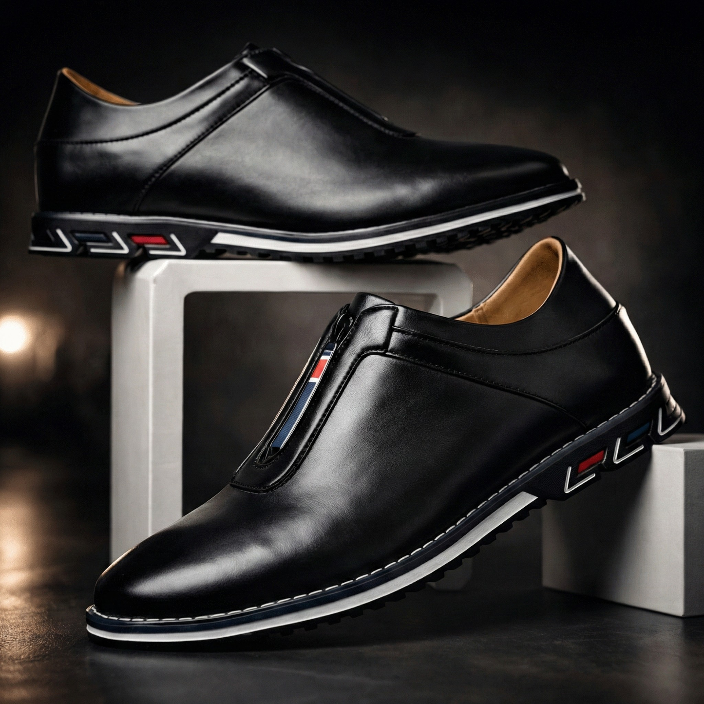 Monarch Leather Slip-On Shoes