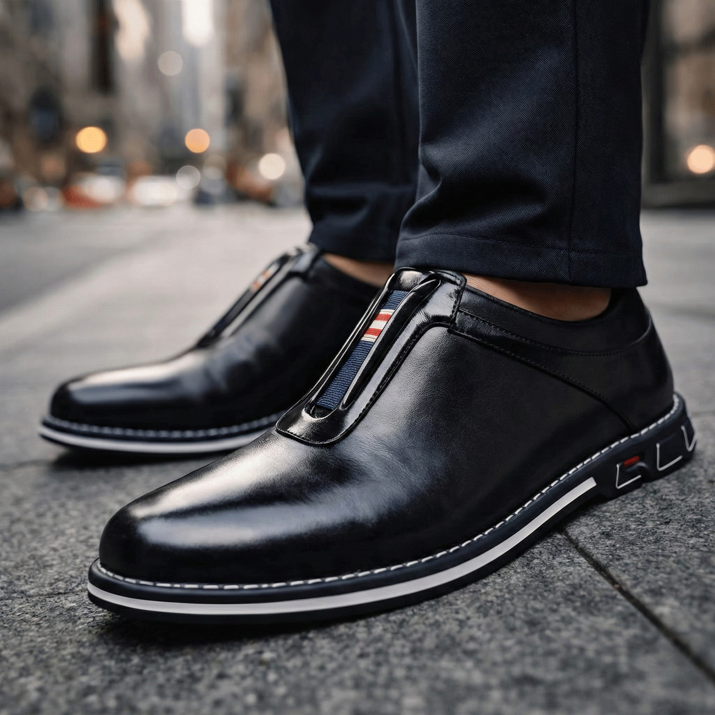 Monarch Leather Slip-On Shoes