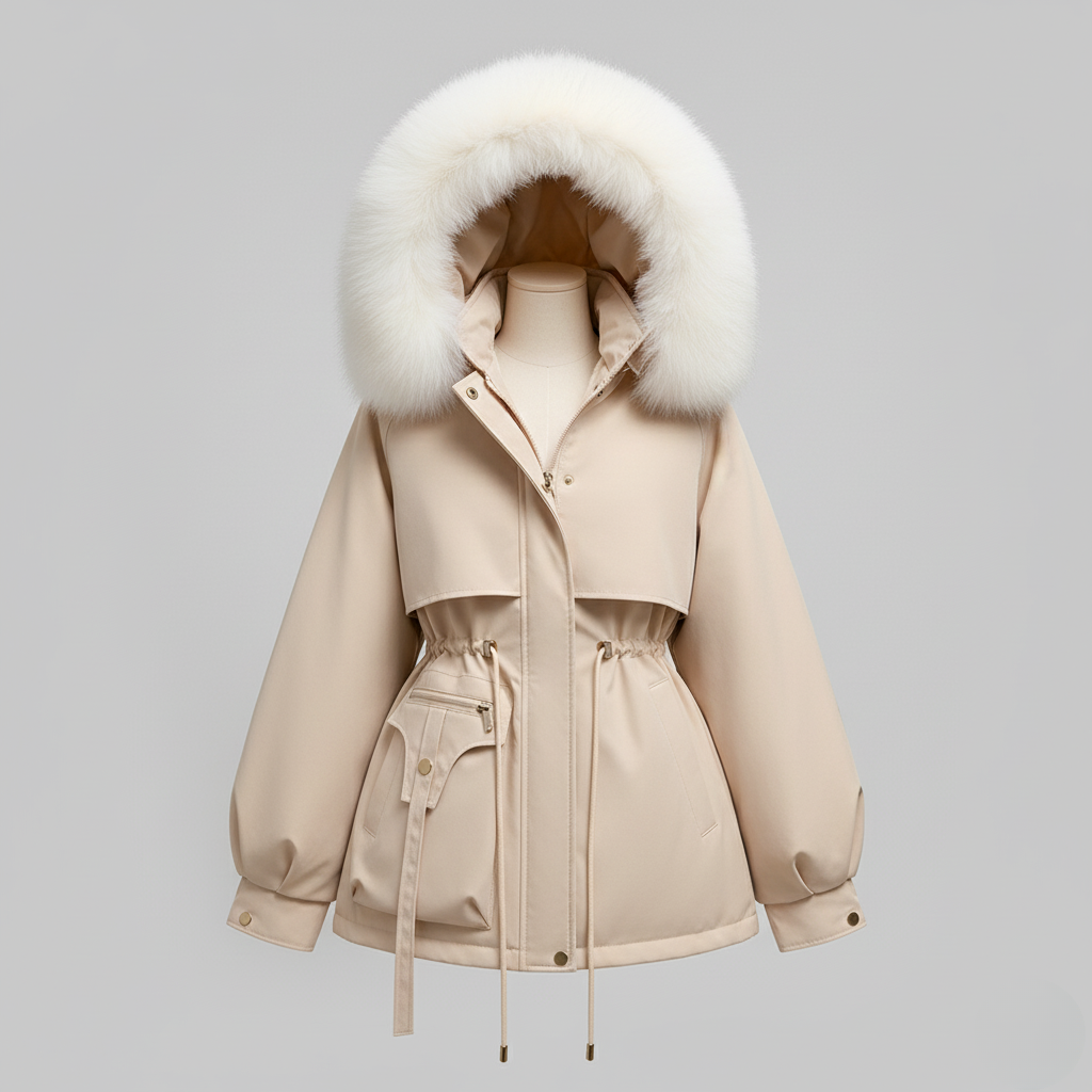 Luxury Faux-Fur Trim Winter Parka