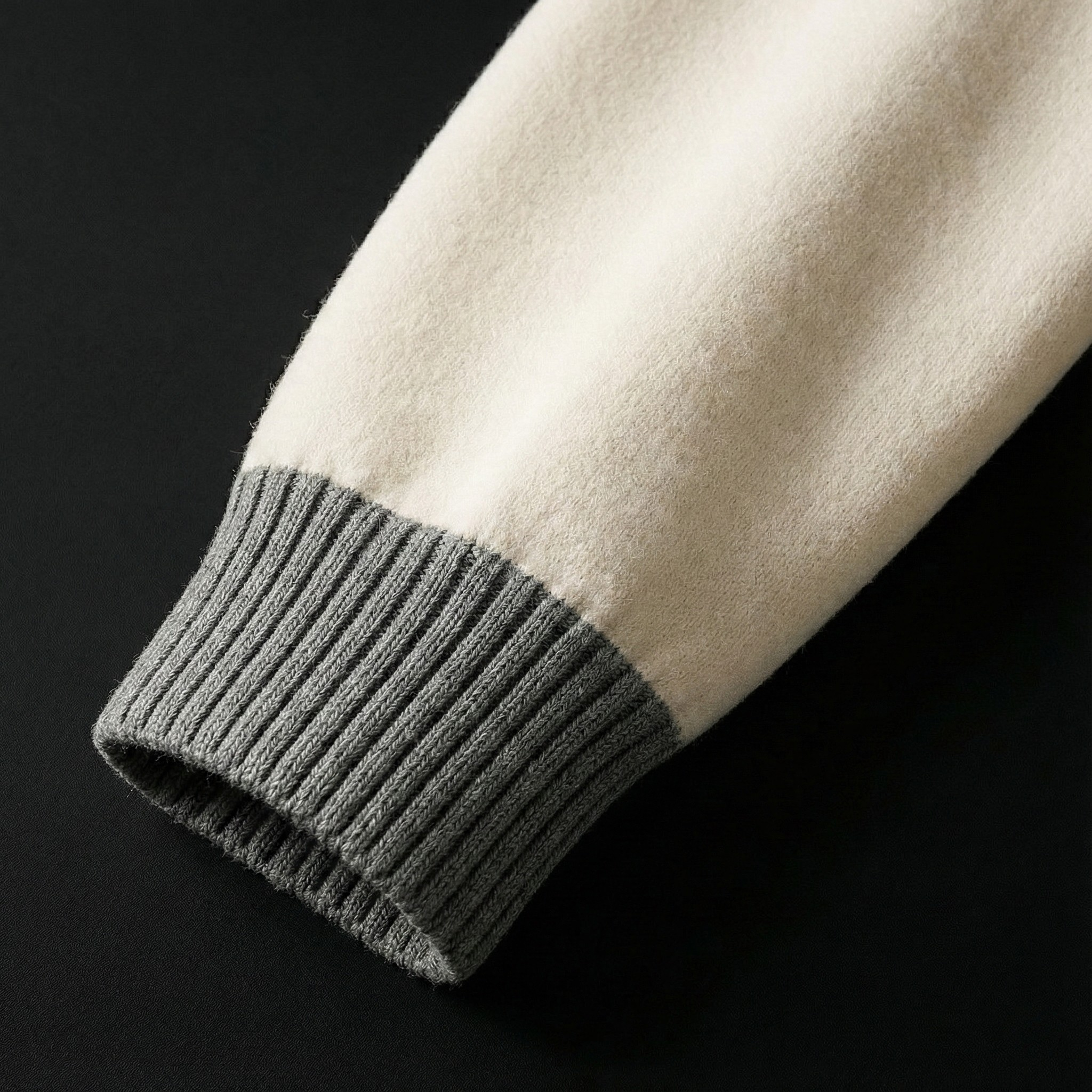 Two-Tone Knit Cardigan