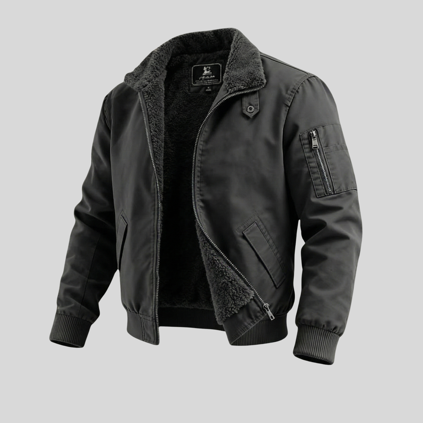 Sherpa-Lined Utility Jacket