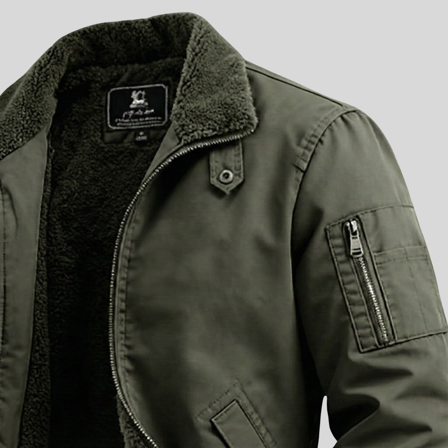 Sherpa-Lined Utility Jacket