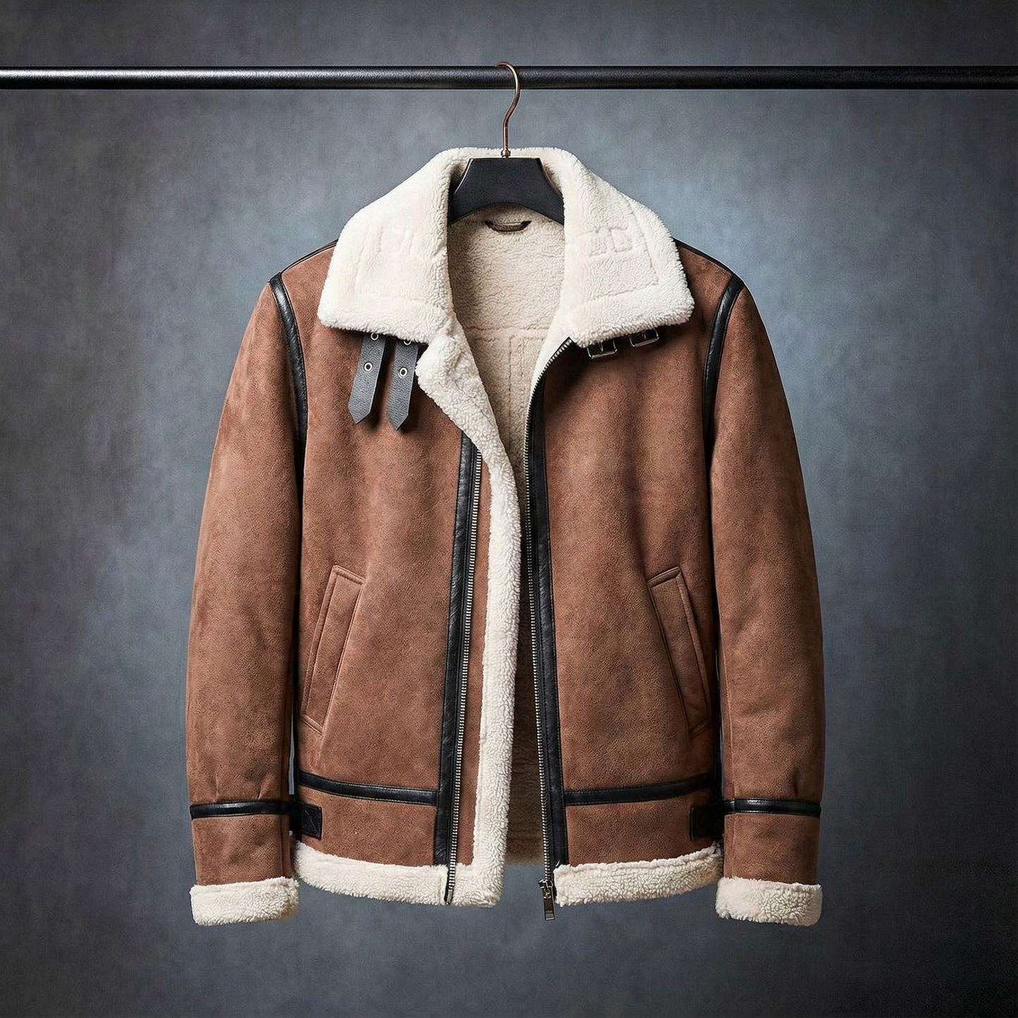 Fermo Shearling Lined Leather Jacket